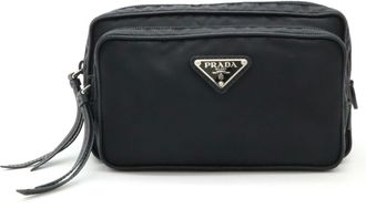 Prada Black Nero Nylon Pouch Sling Bag (Pre-Owned)