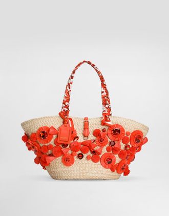 Dolce & Gabbana Coffa Capri Bag With Embroidery - Woman Tote Bags Multicolor Onesize