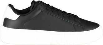 Tommy Hilfiger Mens Platform Sneakers Jeans Style - Black - Size EU 44