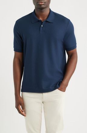 Nordstrom Pima Cotton Piqu&eacute; Polo in Navy Sapphire at Nordstrom, Size Xxx-Large