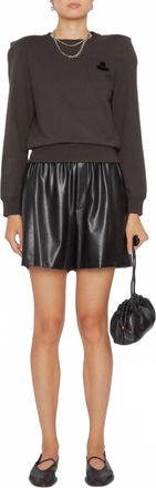Isabel Marant Prissa Sweatshirt In Faded Black