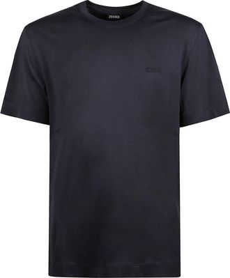 Ermenegildo Zegna Black Crew Neck T-Shirt