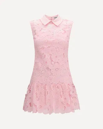 Self Portrait Guipure mini Dress Female 10