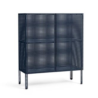 HAY Perforated Cabinet M, steel blue