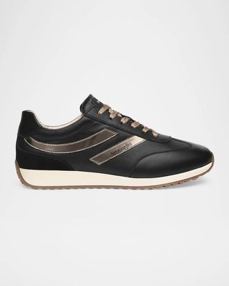 Nero Giardini Retro Leather Runner Sneakers