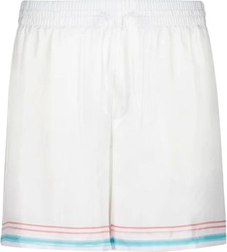 Casablanca Korte Broeken, Heren, Veelkleurig, M, Dance Joy Zijde Korte Broek