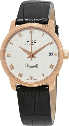 Mido Baroncelli III Automatic Silver Dial Ladies Watch M0272073601300