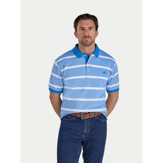 Raging Bull Birdseye Stripe Polo Shirt in Electric Blue at Nordstrom, Size Xxx-Large