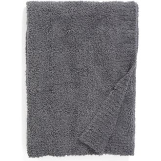 Barefoot Dreams Barefoot Dreams CozyChic Throw Blanket in Graphite at Nordstrom
