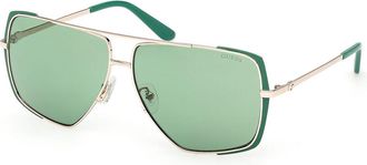 Guess GU00220 97N Womens Sunglasses Gold Size 62