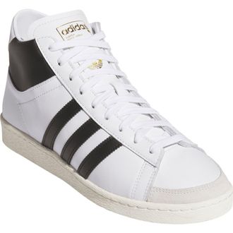 adidas Gender Inclusive Jabbar Hi Basketball Sneaker in Footwear White/Core Black at Nordstrom, Size 12.5 Womens