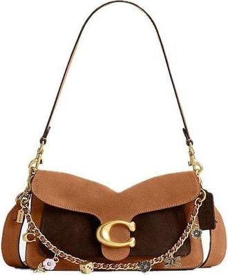Coach Tabby Shoulder Bag 26 in Colorblock with Motif Chain Caramel CGV20-B4LJN