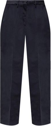 Etro Geplooide broek - Dames - Straight fit broeken - Blauw - 2XS - Broeken