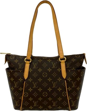 Louis Vuitton Brown Pvc Leather Handbag Shoulder Bag Tote Bag (Pre-Owned)