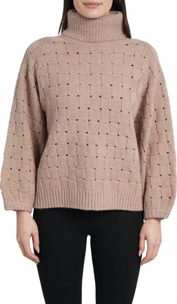 Love Token Winnie Turtleneck Sweater In Oatmeal