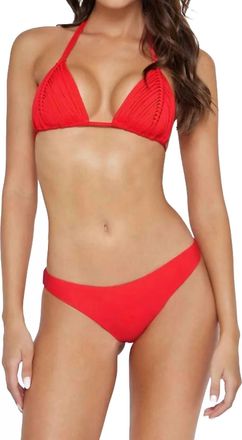 PQ Swim Milos Isla Triangle Top In Red