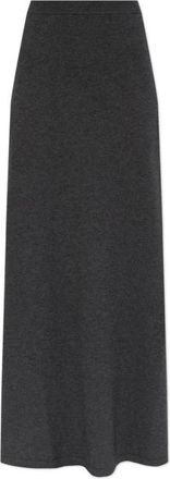 Balenciaga Wool Maxi Skirt - Dames - Maxi Rokken - Grijs - S - Wol - Rokken