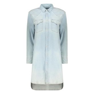 Diesel Shirt Dresses, female, Blue, Size: 2XS Light Denim Dress