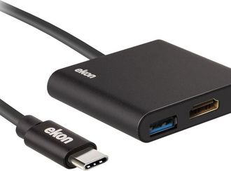 SBS Ekon Ecittycusbhdmity Hub De Interfaz Usb Tipo C Negro