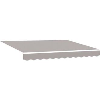 vidaXL Toldo Retr&aacute;ctil Gris Claro 350 X 200 Cm Poli&eacute;ster Y Aluminio Vidaxl