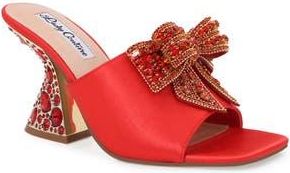 Lady Couture Spark Crystal Bow Mule in Red at Nordstrom Rack, Size 10