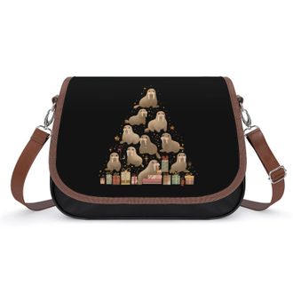 Generic Walrus Christmas Ornament Tree Fashion Womens Crossbody Bags Novelty Handbag Shoulder Bag Purse