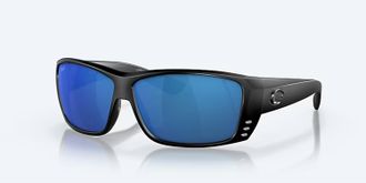 Costa Unisex Cat Cay Polarized Sunglasses In Blackout Frame Blue Mirror