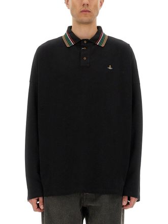 Vivienne Westwood Long Sleeved Polo Shirt