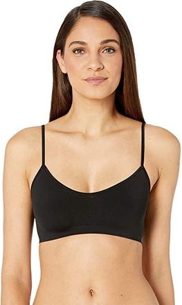 Hanro Touch Feeling Spaghetti Crop Top Womens Bra Black : MD, Microfiber/Polyamide/Elastane