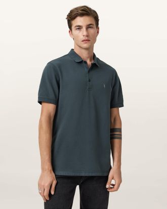 AllSaints Cotton Reform Short Sleeve Polo Shirt, Size: XS