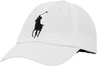 Ralph Lauren Baseballpet met geborduurd logo - Heren - Petten - Wit - ONE Size - Katoen - Accessoires