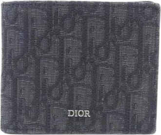 Dior Pre-owned Wallets, male, Blue, Size: ONE SIZE Pre-owned Short Wallet