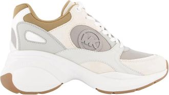 Michael Kors Zuma Color-Block Leer en Nylon Sneaker - Dames - Sneakers - Veelkleurig - 41 EU - Leer - Schoenen