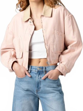 Blank NYC Lawn Party Jacket In Pink Combo