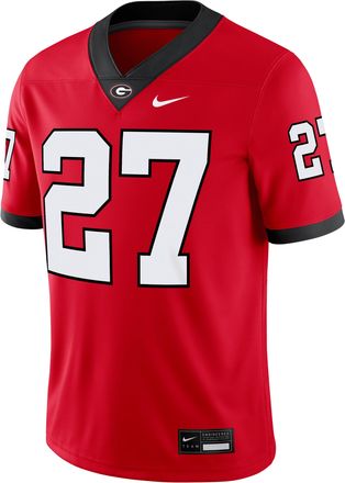 Nike Georgia Bulldogs Mens Nike Mens Dri-FIT College Game Jersey in Red | NC2F08ARCP6-L7C