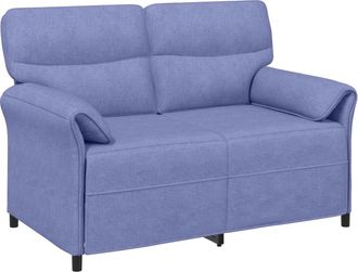 vidaXL Sof&aacute; De 2 Plazas 2 Plaza Azul Jeans 138 X 83 X 95 Cm Tela Vidaxl