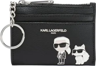 Karl Lagerfeld Karl Card Case in Black Combo at Nordstrom
