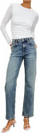 Rails Topanga Straight Leg Jeans In Desert Sky Studded