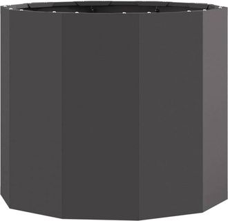 vidaXL Planter Black 60 x 60 x 50 cm Steel vidaXL