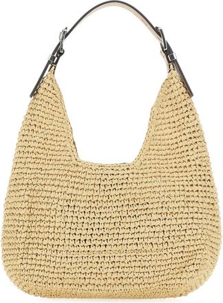 Michael Michael Kors Womens Hobo Bag Nolita Beige Polypropylene Shoulder