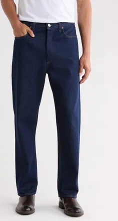 A Gold E 90s Relaxed Straight Fit Jeans in Rinse Rinse Indigo at Nordstrom, Size 30