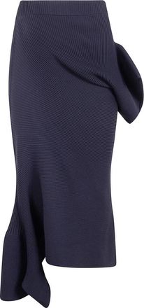 Issey Miyake Life Form Volume Midi Rok - Dames - Midirokken - Zwart - M - Polyester - Rokken