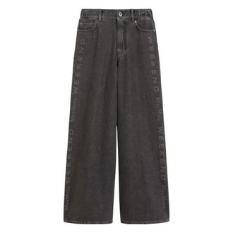 Max Mara Wide Jeans, female, Black, Size: 2XS Vortice Jeans