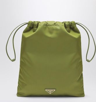 Prada Wish pouch in Ivy green Re-Nylon