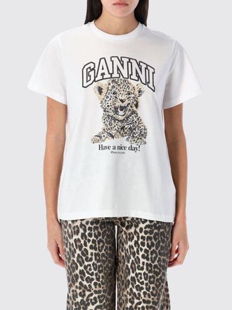 Ganni T-Shirt GANNI Woman color White