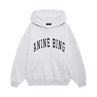 Anine Bing Harvey Hoodie - - Sweatshirts & Hoodies - Donna - Grigio - S