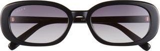 DIFF Eyewear Cove Oval Sunglasses in Black at Nordstrom Rack