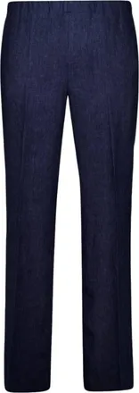 PIACENZA 1733 Piacenza 1733, Broeken, Heren, Blauw, S, Linnen, Rechte Linnen Broek