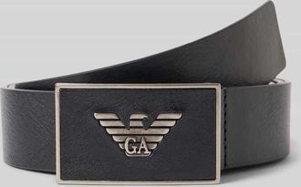 Emporio Armani Gürtel mit Label-Detail in Black, Größe 100