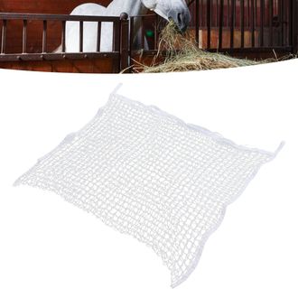 Infinite Red Para Heno Para Caballos, Cuerda Tejida De Pe, Tama&ntilde;o De Malla, Almacenamiento De Alimento, Alimentaci&oacute;n Lenta, Blanca, 120 X 90 Cm / 47,2 X 35,4 P